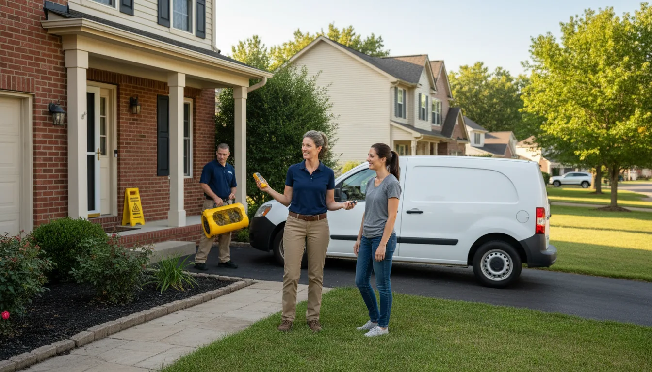 Residential water damage restoration in Edinburg, TX